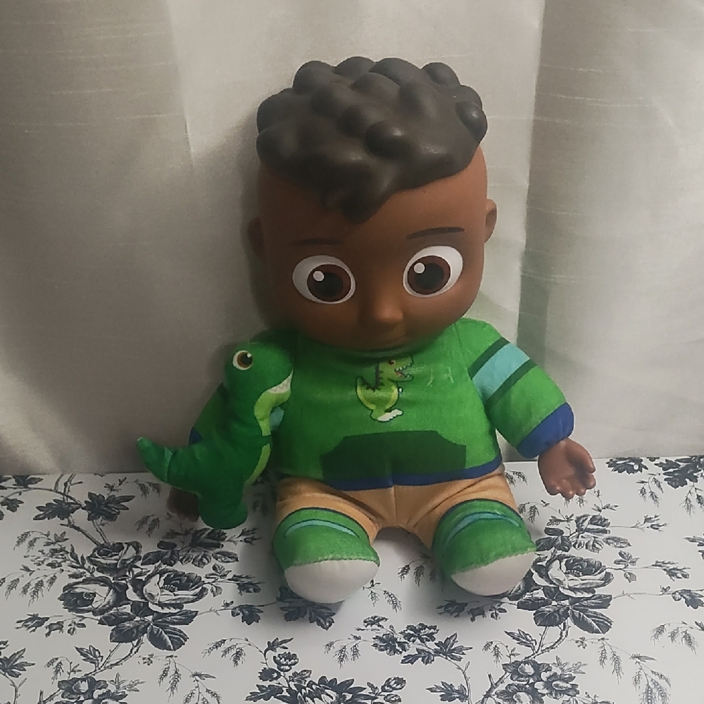 Green‎ and Brown Stuffed Animal Toy